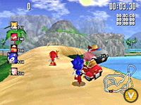 une photo d'Ã©cran de Sonic R sur Sega Saturn